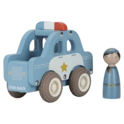 Wooden police car – Blue – Essentials