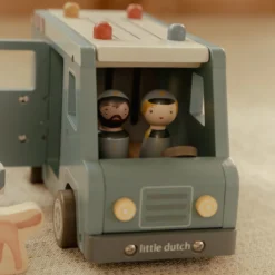 Wooden police car – Blue – Essentials