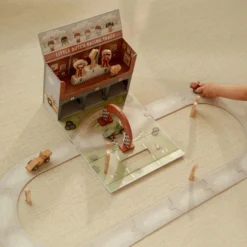 Wooden racetrack in play case – Multicolored – Essentials