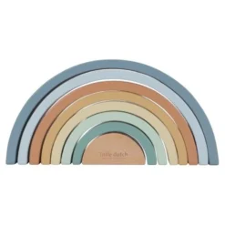 Wooden Stacking Rainbow - Blue - Forest Friends