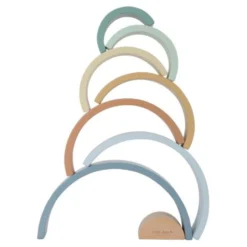 Wooden Stacking Rainbow - Blue - Forest Friends