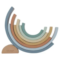Wooden Stacking Rainbow - Blue - Forest Friends