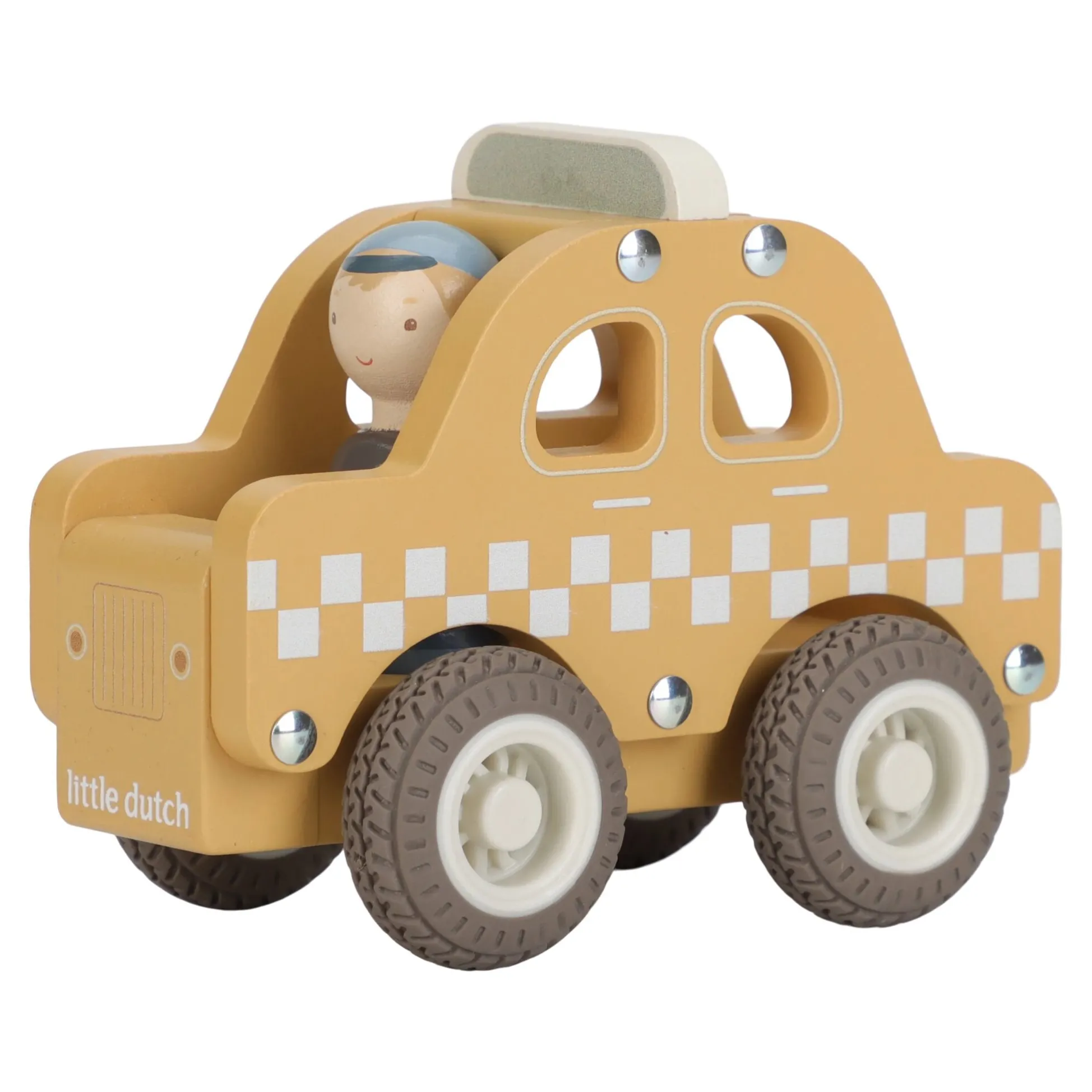 Wooden taxi – Yellow – Essentials