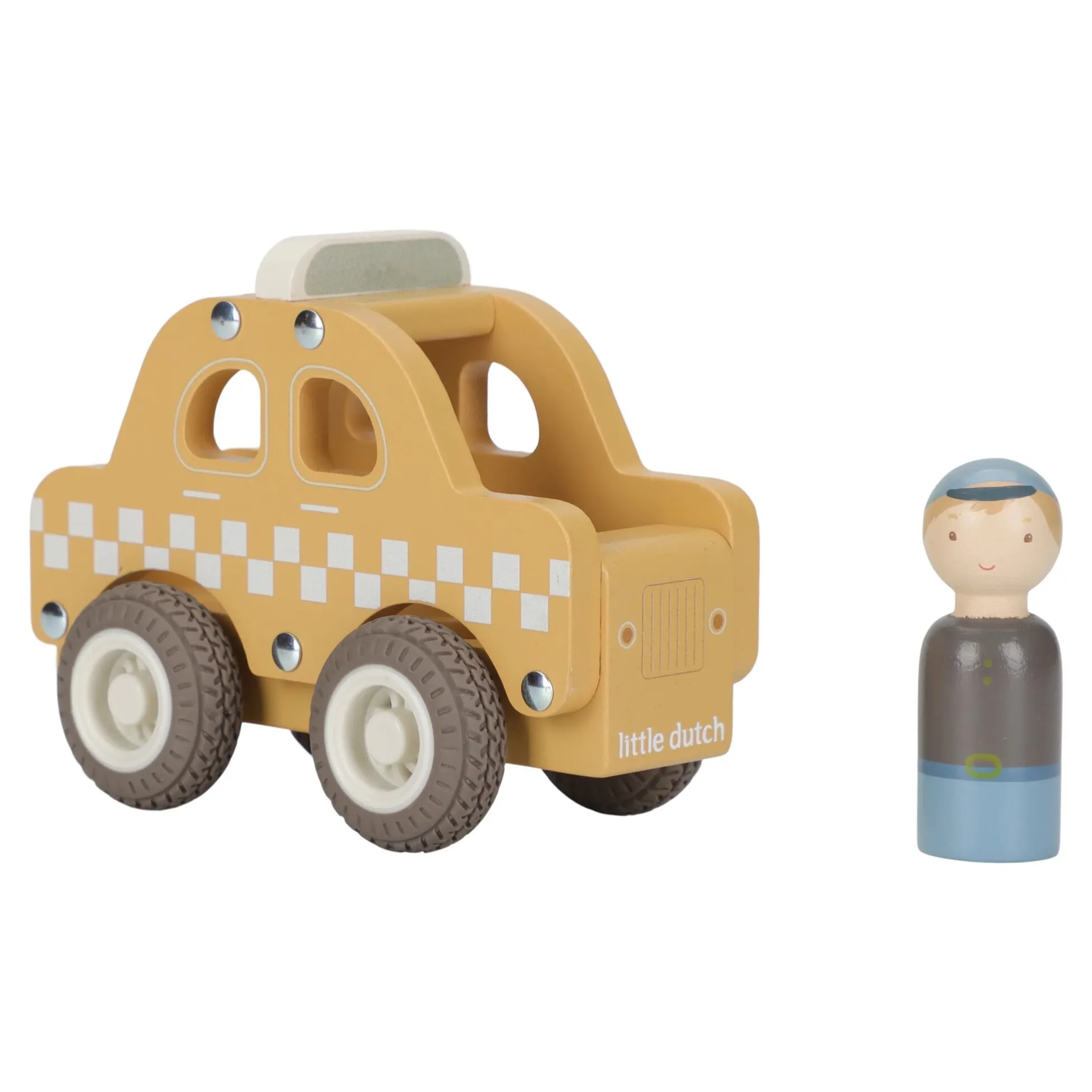 Wooden taxi – Yellow – Essentials