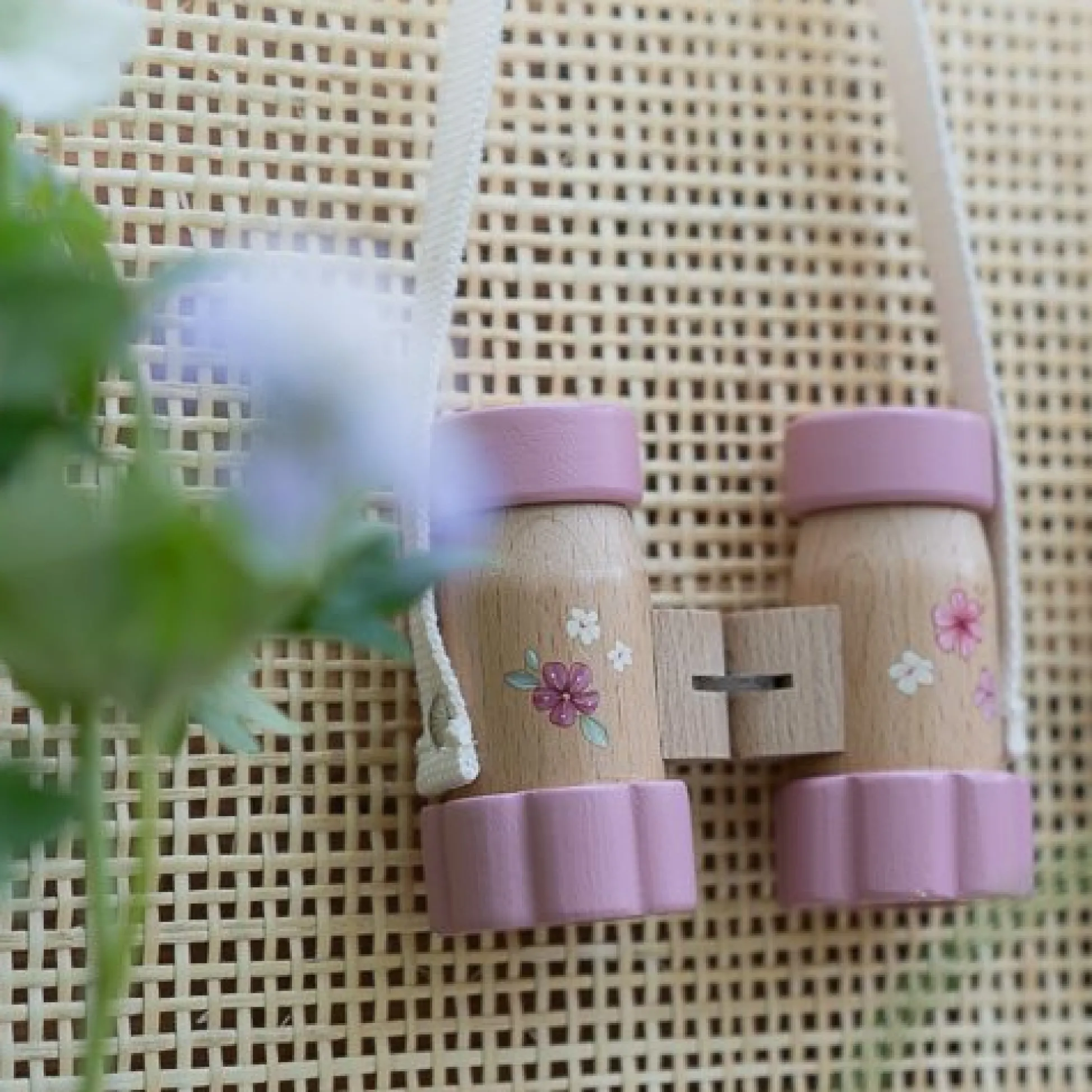 Wooden Telescope - Pink - Fairy Garden