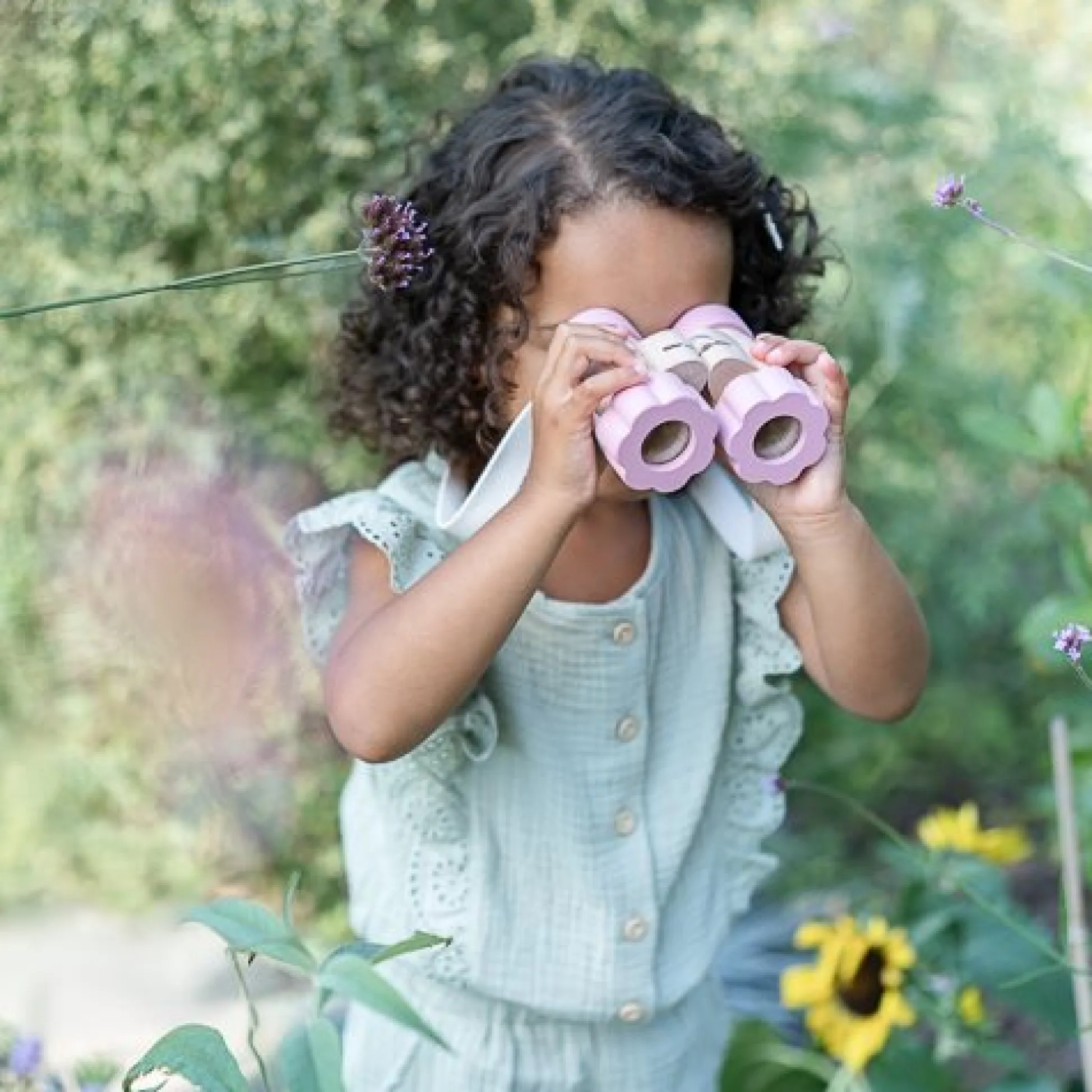 Wooden Telescope - Pink - Fairy Garden