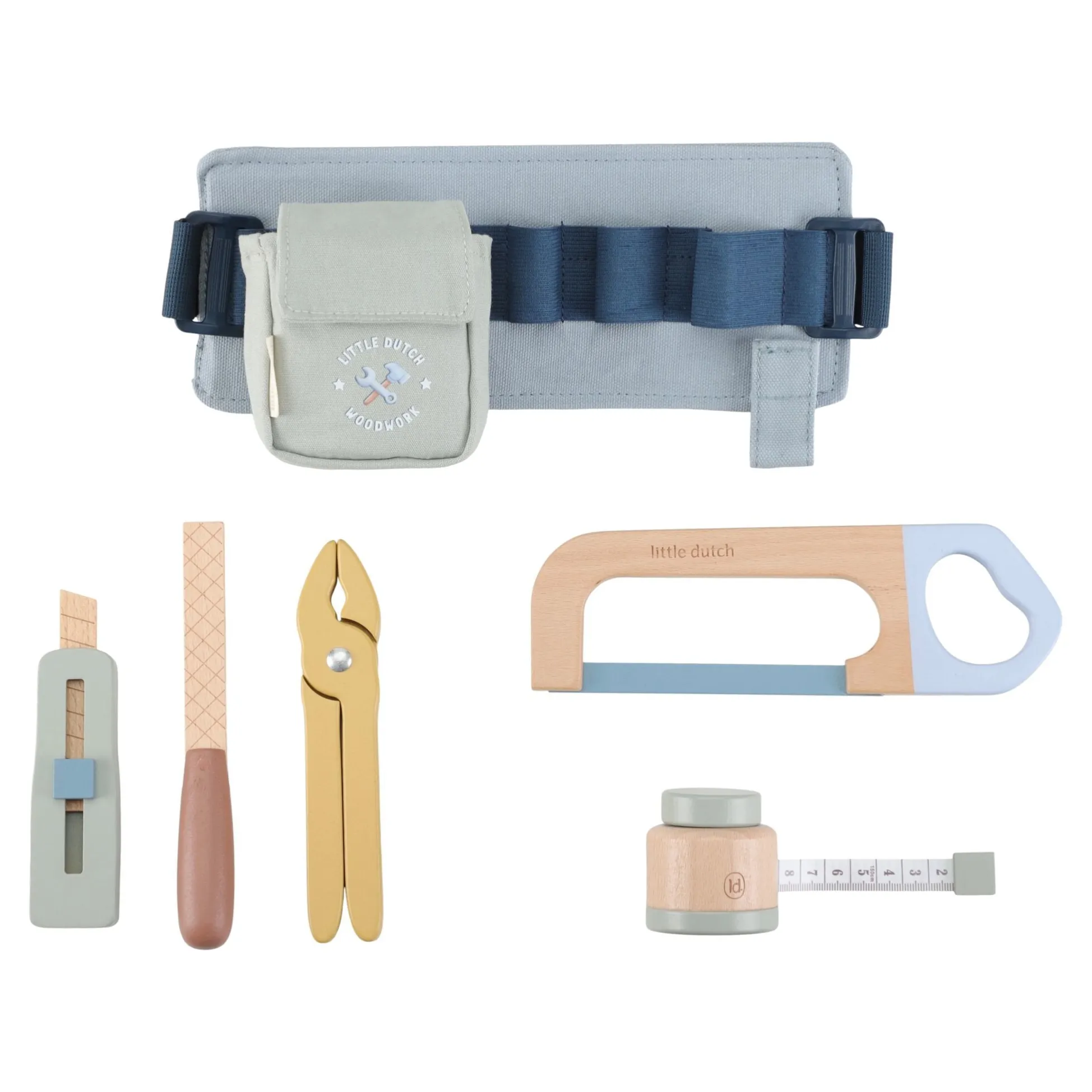 Wooden tool belt - Blue - Essentials