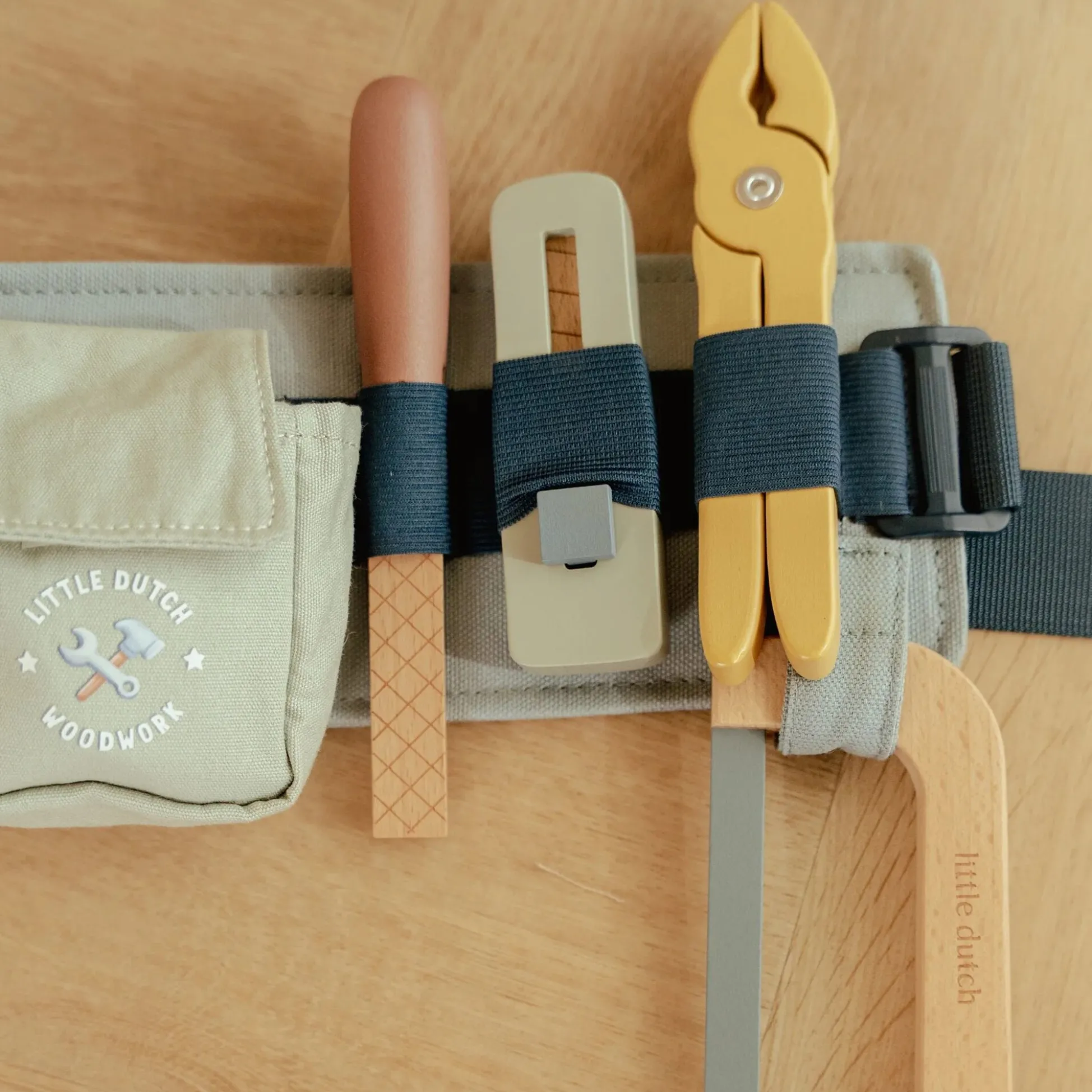 Wooden tool belt - Blue - Essentials