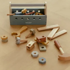 Wooden toolbox - Blue - Essentials