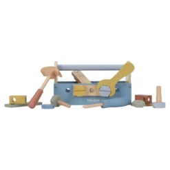 Wooden toolbox - Blue - Essentials