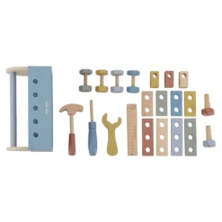 Wooden toolbox - Blue - Essentials
