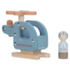 Wooden toy helicopter - Blue