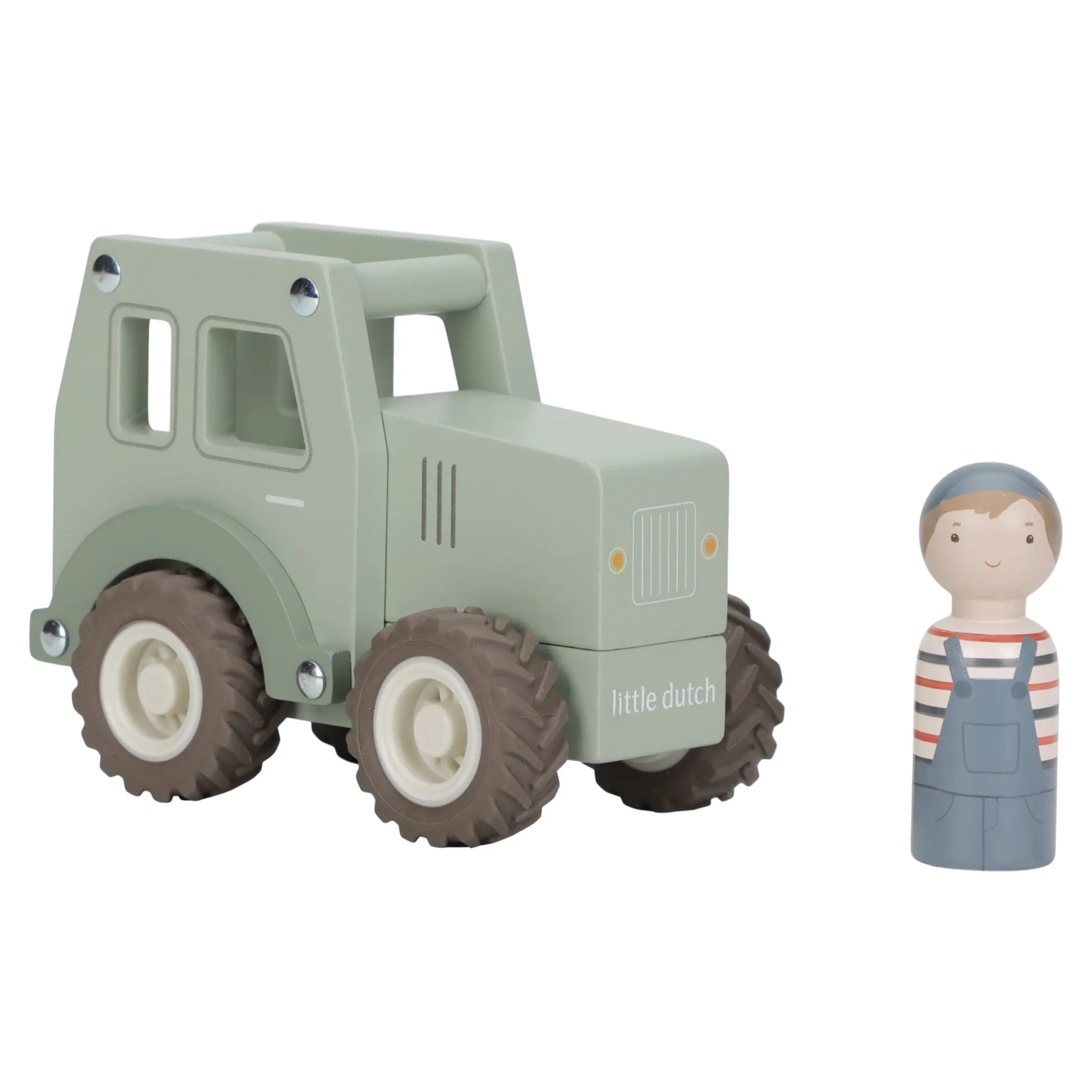 Wooden tractor - Green