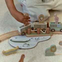 Wooden Train Track Safari