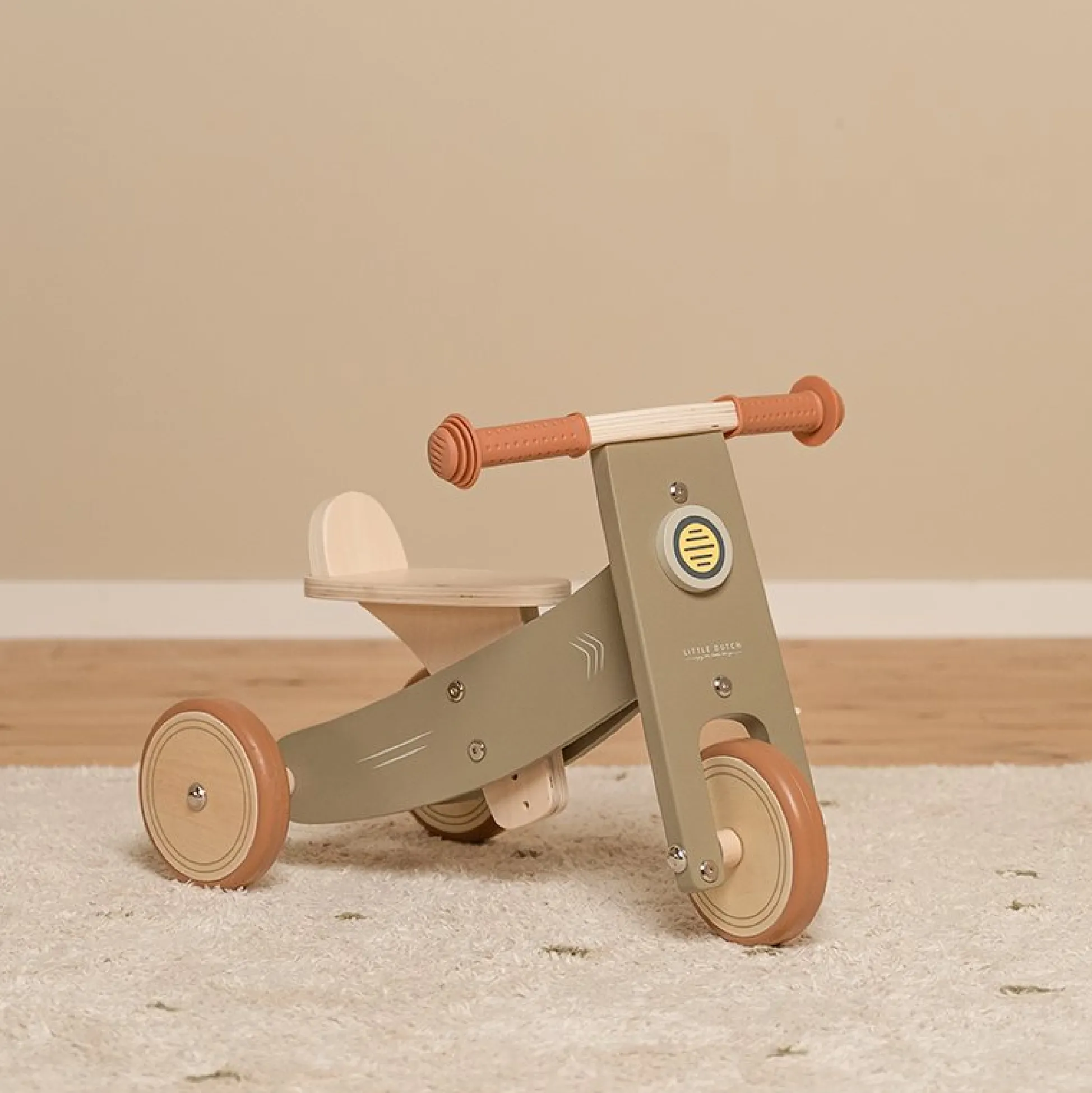 Wooden Tricycle Olive